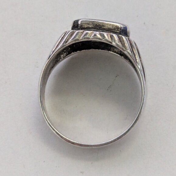 925 Sterling Silver ND Black Onyx Ring Size 6 - Picture 4 of 5